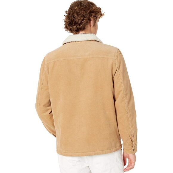 Levi's Mens Soft Sherpa Corduroy Trucker Jacket Small Tan - NWT $180 - Picture 3 of 5